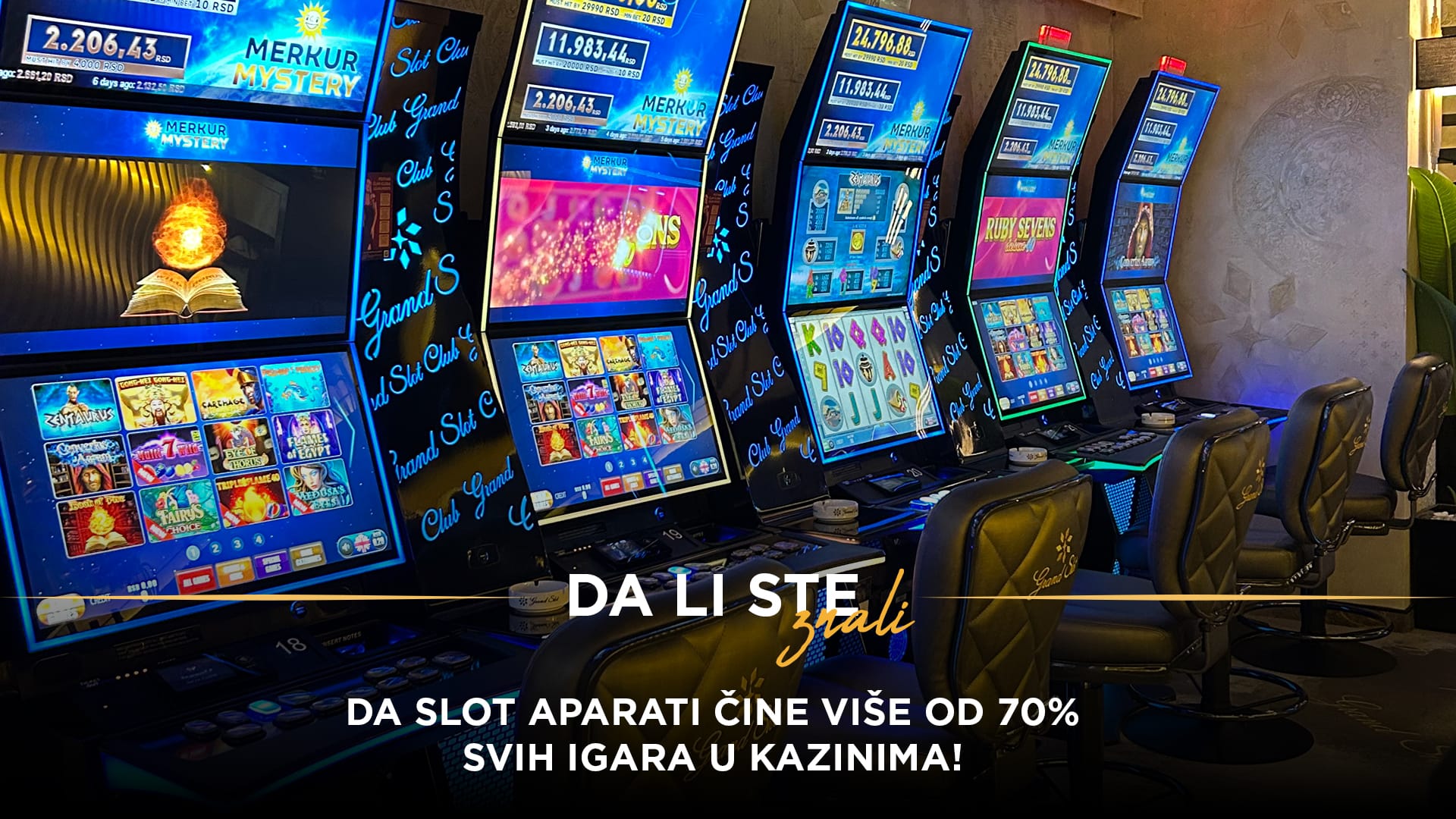 Da li ste znali koliko su slot aparati popularni u kazinu?